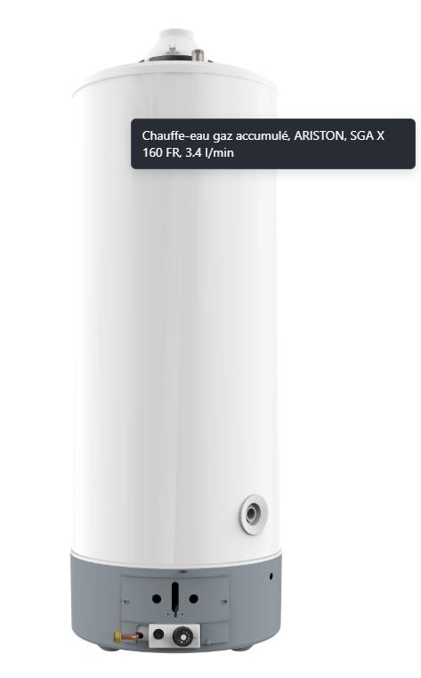 Chauffe-eau gaz à accumulation Ariston SGA X 160 : Le confort thermique haute performance